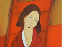 visage femme DOMINIQUE   L46 H38