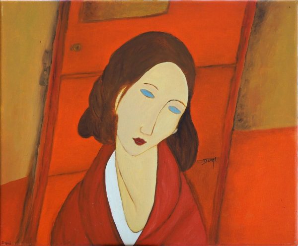 visage femme DOMINIQUE   L46 H38