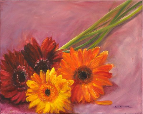 Bouquet gerbéras GRENIER  L50 H40