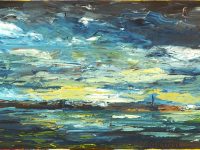 marine tableau allongé CLAIRTEAU Pascal L60 H30