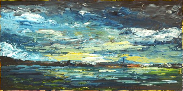 marine tableau allongé CLAIRTEAU Pascal L60 H30