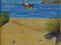 Plage et Bateaux anonyme  L30 H30