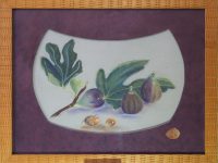 Encadrement "figues, noisettes, olivier" ERVAIS Dominique L55 H43