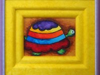 Encadrement tortue anonyme  L41 H36