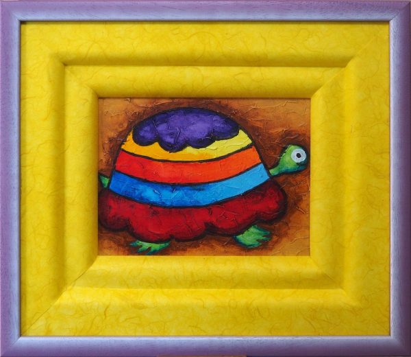 Encadrement tortue anonyme  L41 H36