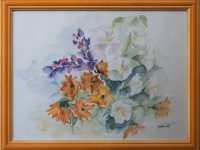 Bouquet aquarelle FORGERON Martine L44 H34