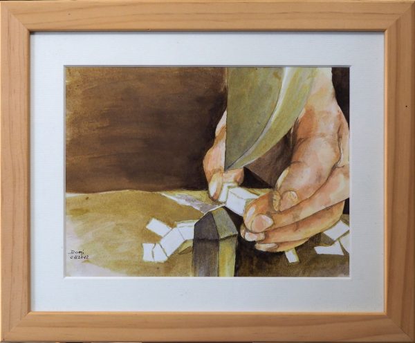 Tableau "main sucre" DOMINIQUE   L34 H28