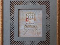 Poule sur chaise anonyme Marie-Claire L40 H43