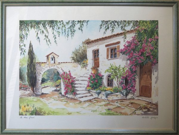 Le Mas Fleuri encadré GALLEGO M L68 H51