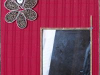 miroir déco CARTON Véronique L30 H30