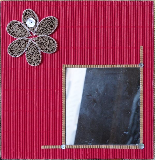 miroir déco CARTON Véronique L30 H30