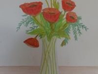 canson vase coquelicot DANGOISSE A L24 H31
