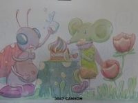 Canson souris et fourmis CZACOW Guillaume L38 H28