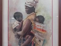 Aquarelle africaine MAURY Christiane L50 H60